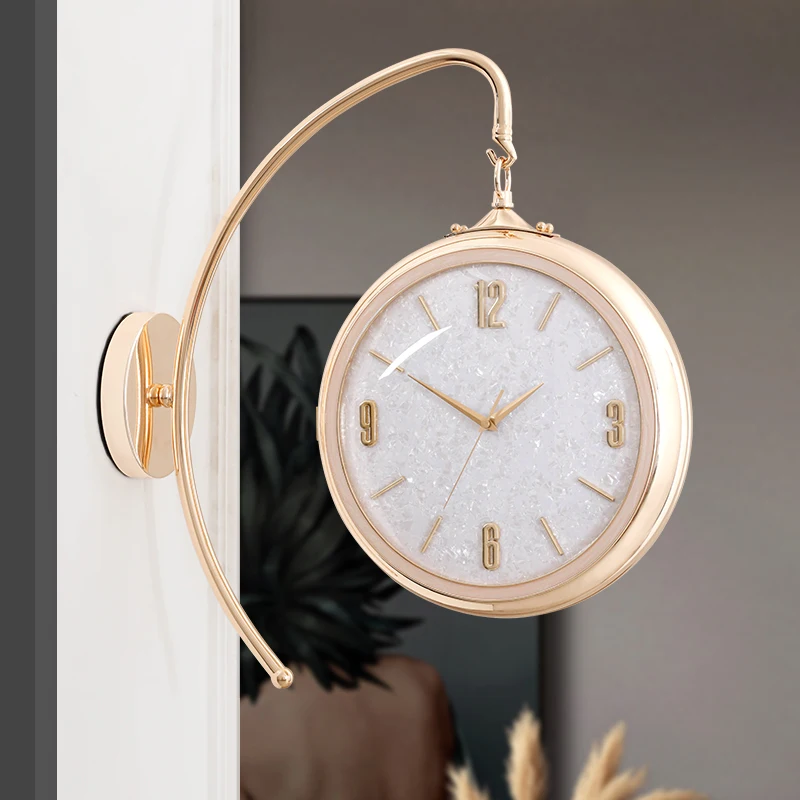 Luxury Lifestyle Watches - นาฬิกาแขวนผนังสไตล์นอร์ดิกสุดหรู สำหรับตกแต่งภายในห้องครัว ห้องนอน ดีไซน์สวยงาม นาฬิกาแขวนผนังสไตล์จีน สำหรับร้านอาหาร