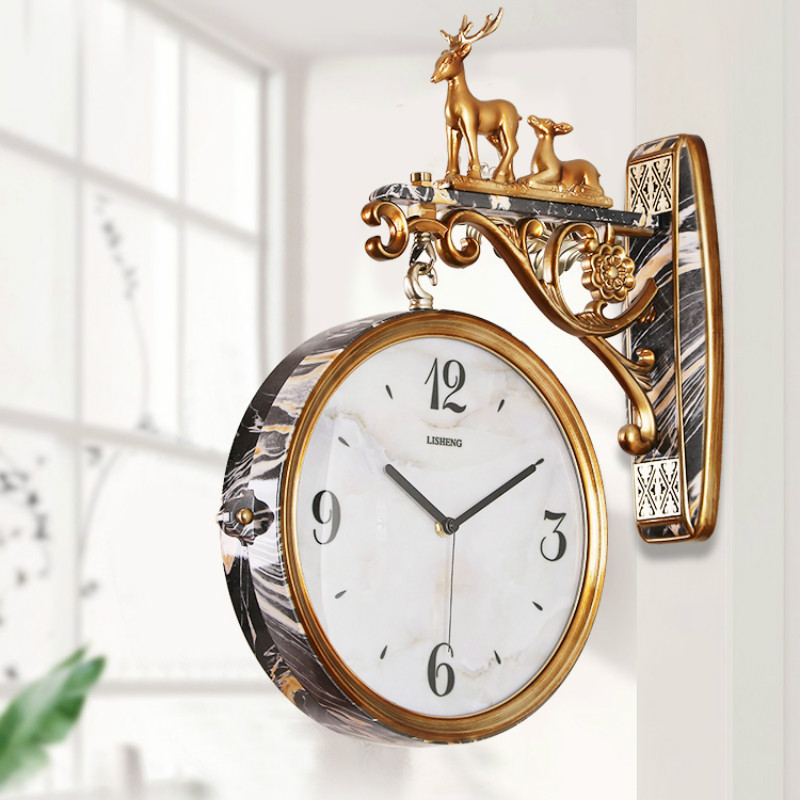 สองด้านหรูหรานาฬิกาแขวนห้องนั่ - Luxury Lifestyle Watches บทวิจารณ์และราคา