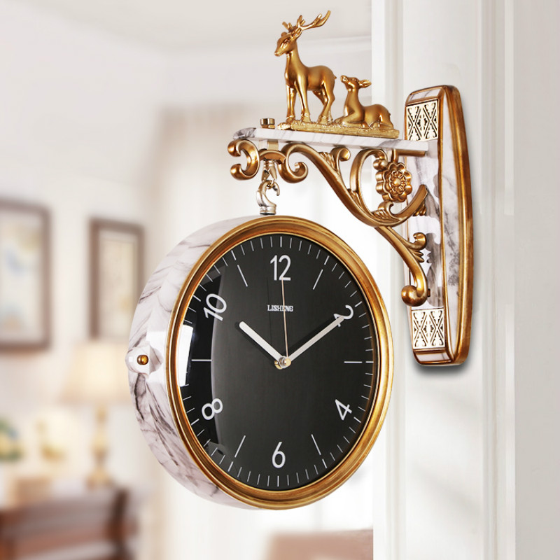 สองด้านหรูหรานาฬิกาแขวนห้องนั่ - Luxury Lifestyle Watches บทวิจารณ์และราคา
